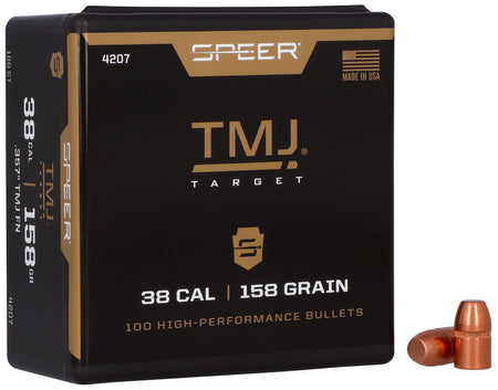 Speer 4207 Handgun 38 Caliber 158gr TMJ Reloading Bullets 100/Box
