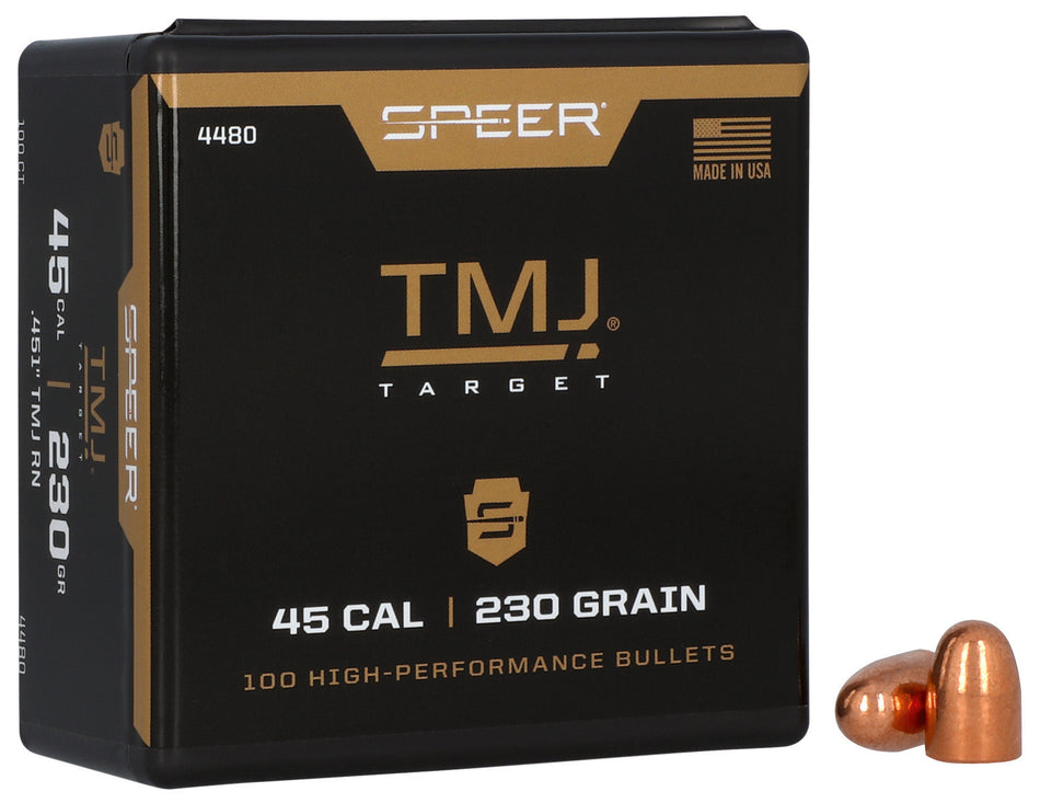 Speer 4480 Handgun 45 Caliber 230gr TMJ Reloading Bullets 100/Box