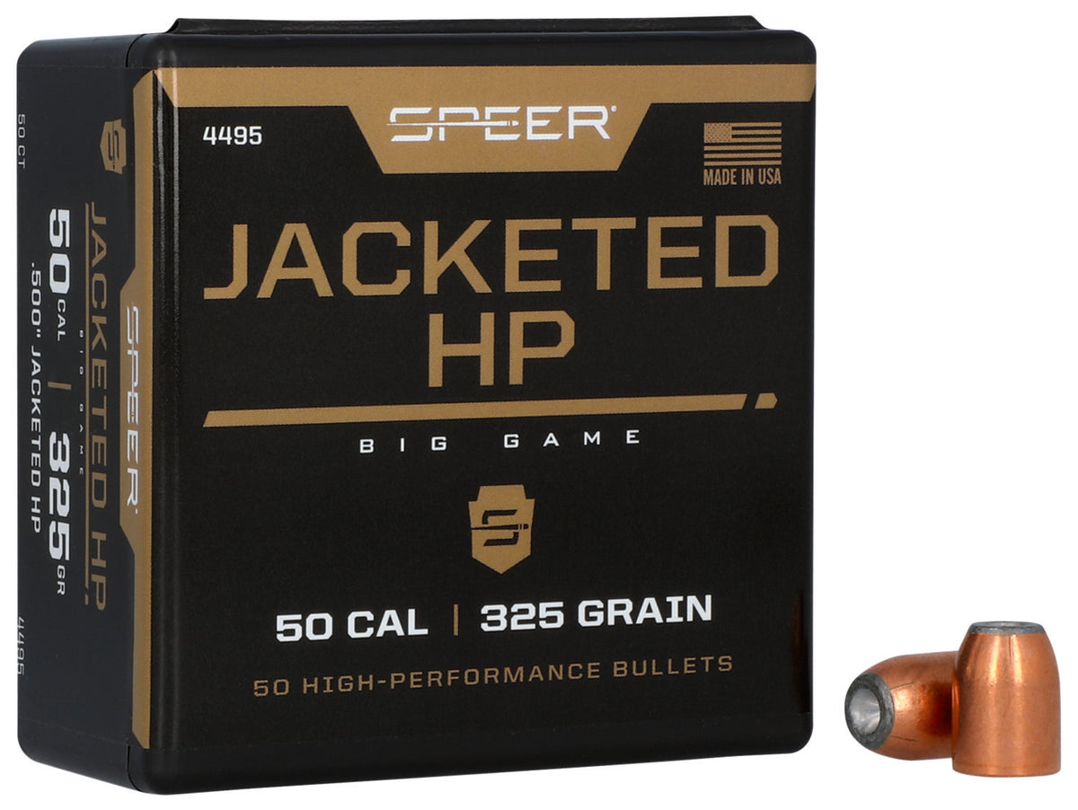 Speer 4495 Handgun 50 Caliber 325gr JHP Reloading Bullets 50/Box