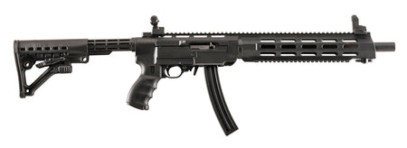 Archangel AA556REX Ruger 10/22 AR-15 Style Conversion Stock Black Synthetic Adjustable 6-Position with Monolithic Picatinny Rail