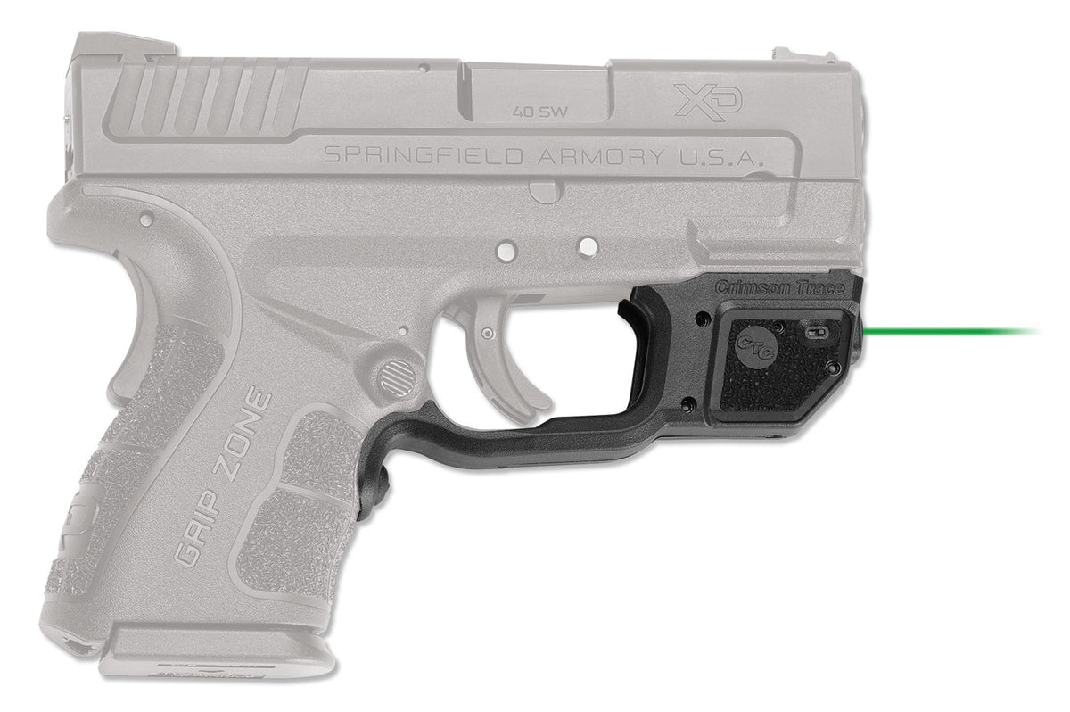 Crimson Trace Laserguard 0163301 Compatible with Springfield XD MOD.2, Green Laser Black Polymer
