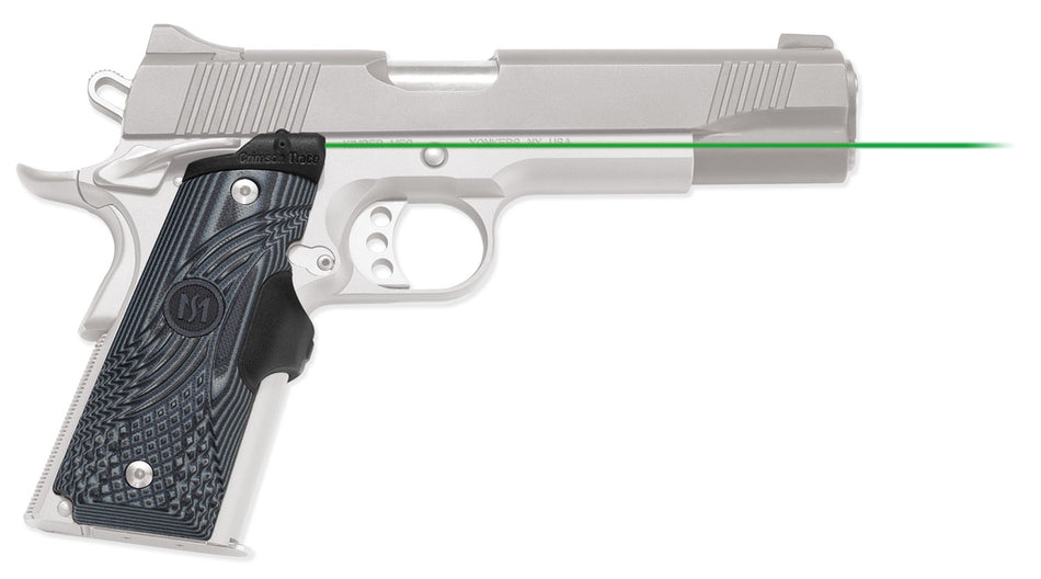 Crimson Trace Master Series Lasergrips 0155201 Fits 1911 Full-Size Frames, Green Laser G10 Panels