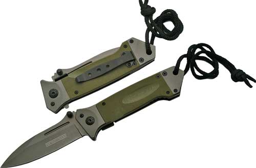 Rite Edge 3.5" Assisted Open Folder OD Green G10 Handle