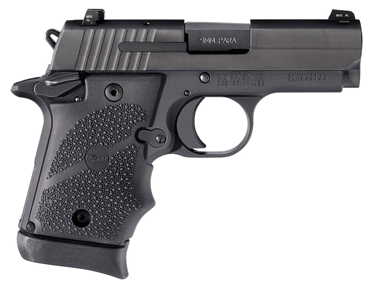 Sig Sauer P938 Micro-Compact 9mm Luger 3" Barrel 7+1 Black Polymer Grip (MA Compliant)
