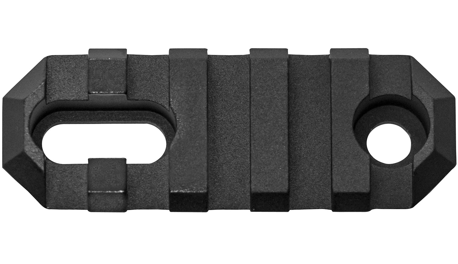 GrovTec GTSW189 AR Stock Picatinny Rail 2.2" 5 Slot Black Hard Anodized Aluminum