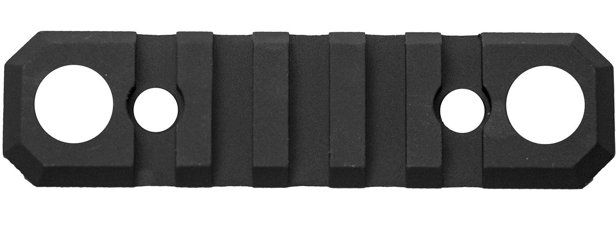 GrovTec GTSW231 KeyMod Picatinny Rail 3.1" 5 Slot Push Button Bases Black Anodized Aluminum