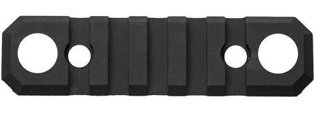 GrovTec GTSW231 KeyMod Picatinny Rail 3.1" 5 Slot Push Button Bases Black Anodized Aluminum