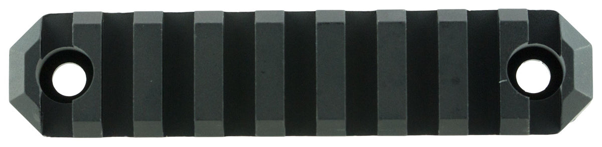 GrovTec GTSW238 M-Lok Picatinny Rail 3.8" 9 Slot Black Hard Anodized Aluminum