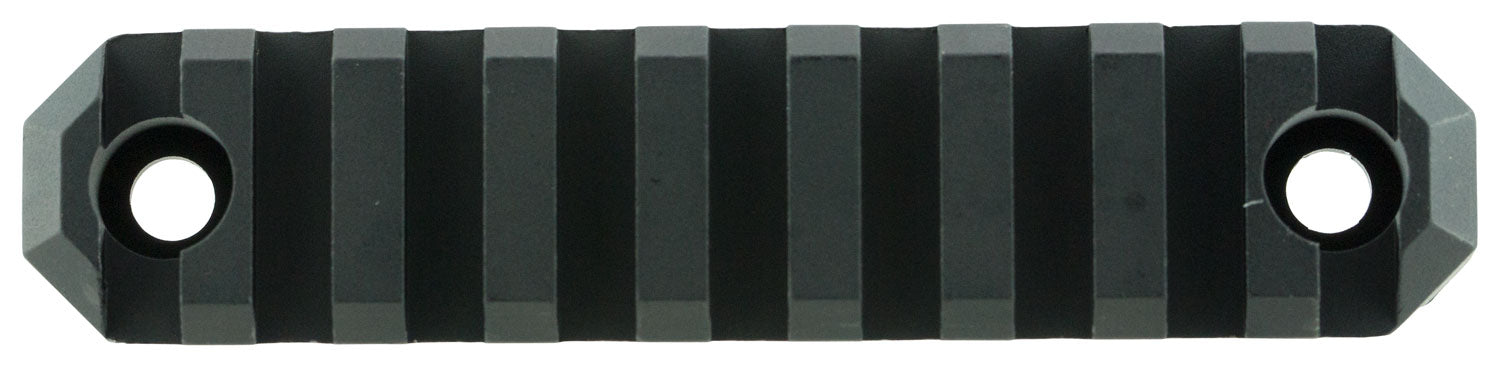 GrovTec GTSW238 M-Lok Picatinny Rail 3.8" 9 Slot Black Hard Anodized Aluminum