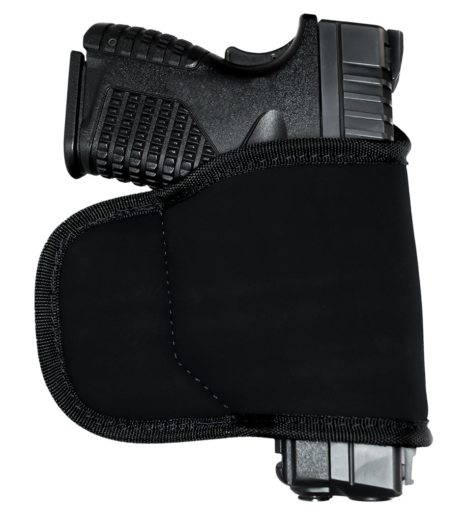 GrovTec US GTHL15098BLK Multi-Fit Outside Waistband Black Suede Belt Loop Holster Small/Medium Semi-Auto RH
