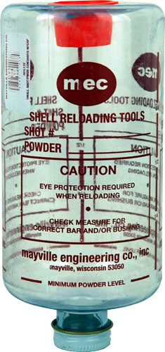 MEC Small Clear Powder or Shot Dispensing Bottle with Cap