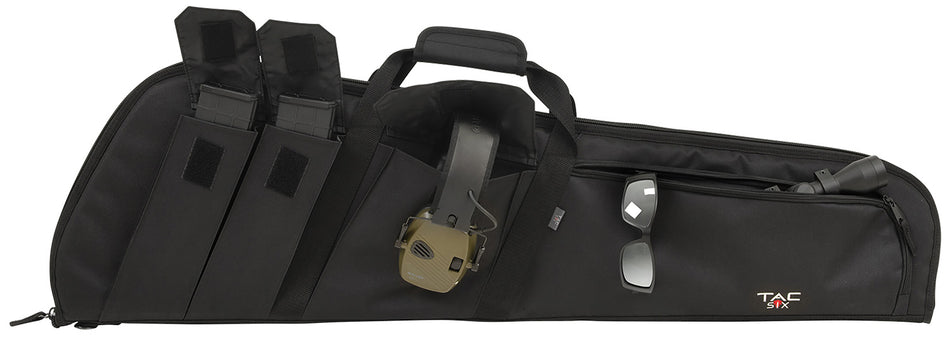 Tac Six Wedge Tactical Case 41" Black Endura with Multiple Accessory Pockets