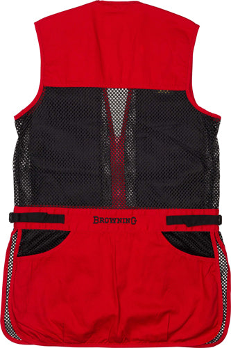 Browning Youth's Small Mesh Shooting Vest Right-Hand Black/Red