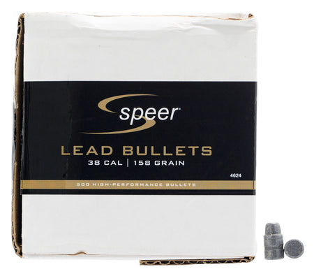 Speer 4624 Handgun 38 Caliber 158gr LSWC Component Bullets 500/Box