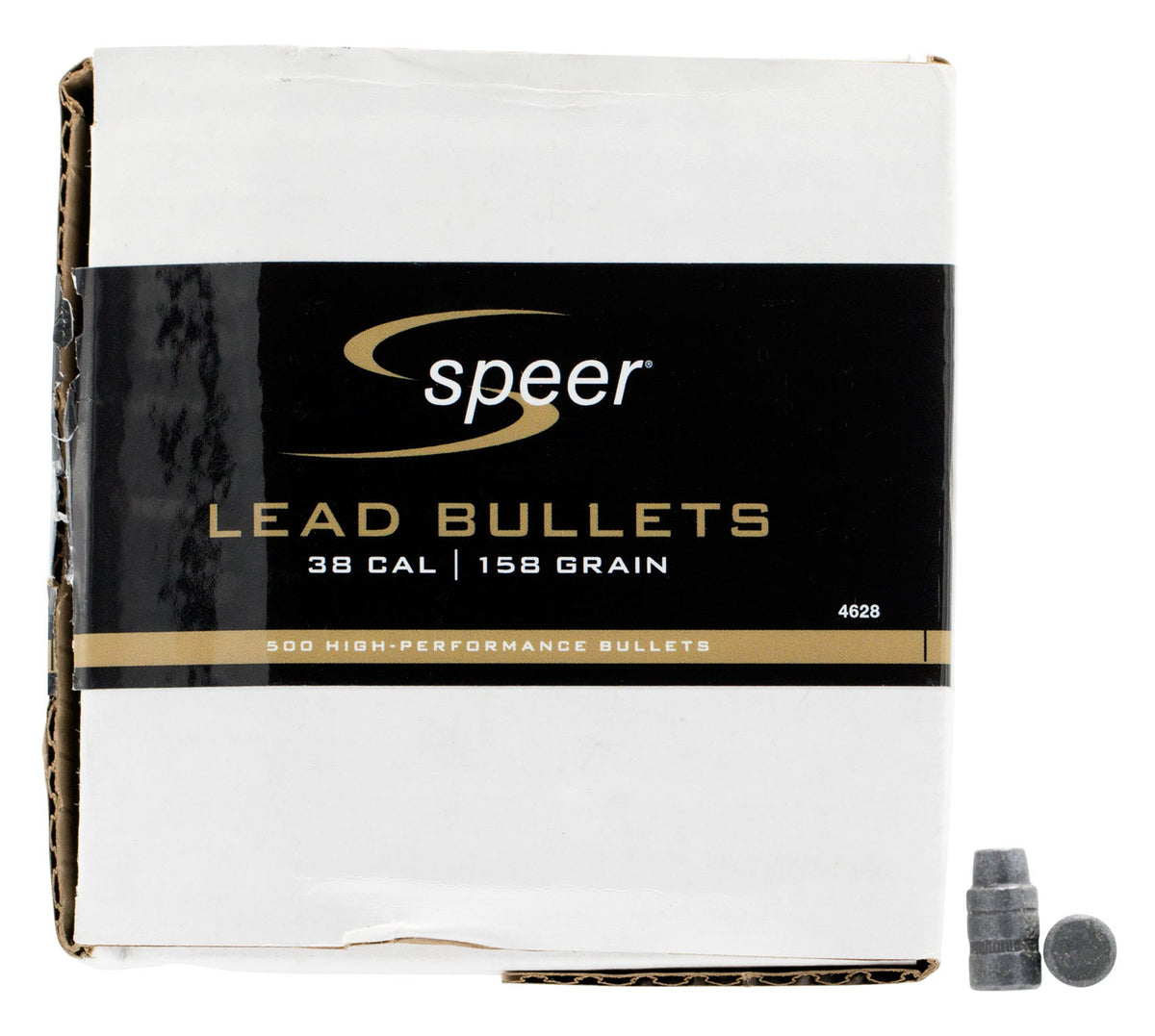 Speer 4628 .38 Cal 158gr Lead Semi Wadcutter Hollow Point Reloading Bullets Bulk 500/Box