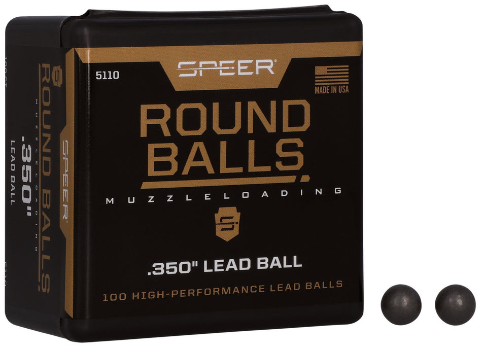 Speer Lead Balls .36 Caliber 64 Grain 100-Pack Muzzleloader Projectiles