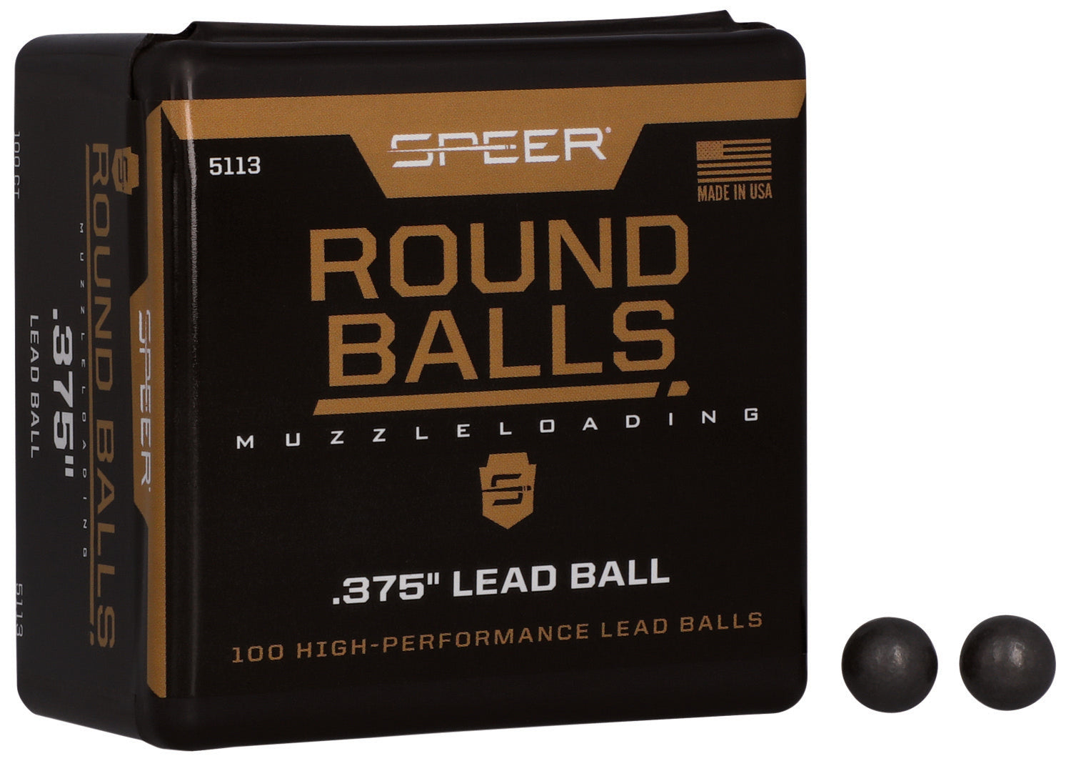 Speer Lead Balls .36 Caliber 79 Grain 100-Pack Muzzleloader Projectiles