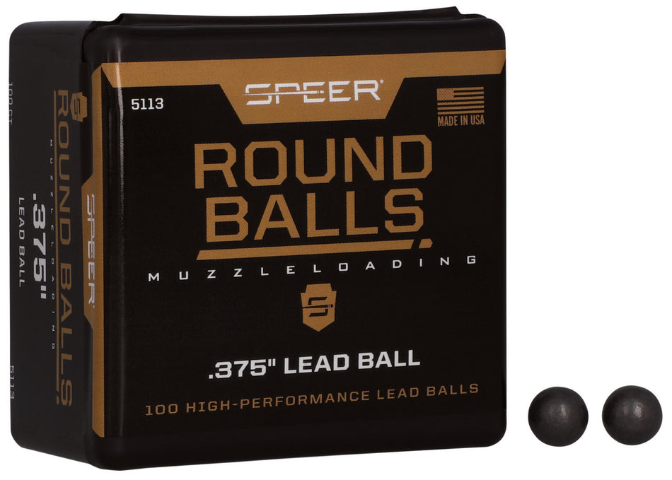 Speer Lead Balls .36 Caliber 79 Grain 100-Pack Muzzleloader Projectiles