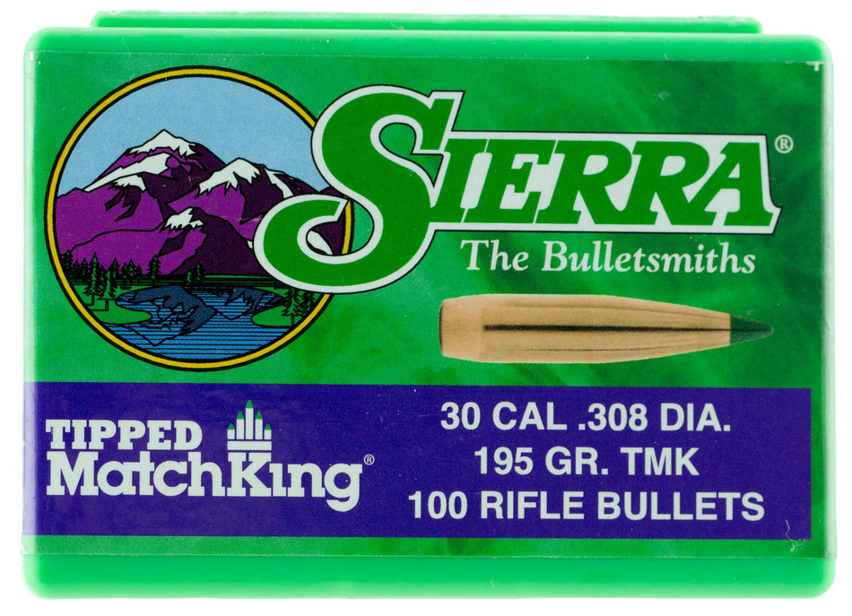 Sierra Tipped MatchKing 30 Cal 155 Grain TMK Bullets Box of 100