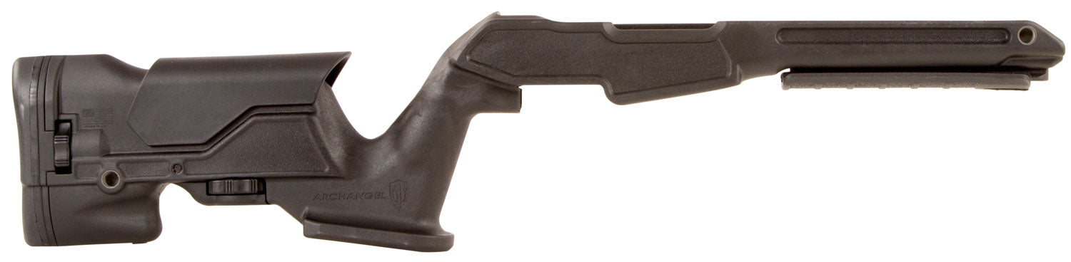 Archangel AAP1022 Ruger 10/22 Black Synthetic Precision Stock Fixed with Adjustable Cheek Riser and Integrated Picatinny Rail