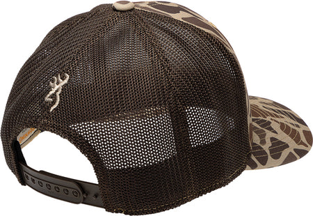 Browning Flashback 110 Tan Camo Mesh Hat with Rec Patch