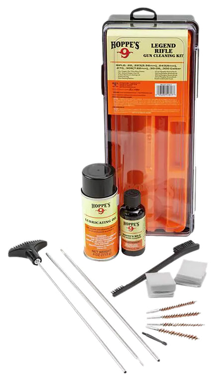 Hoppe's Legend UL17 17 to 22 Caliber Rifle Cleaning Kit with Rod & Brushes
