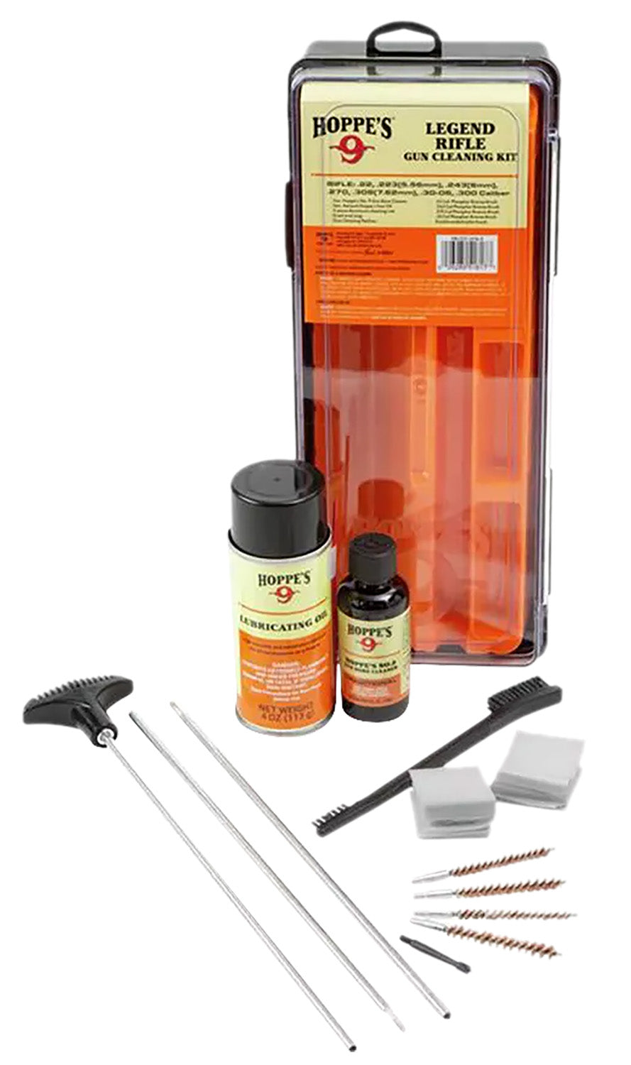 Hoppe's Legend UL17 17 to 22 Caliber Rifle Cleaning Kit with Rod & Brushes