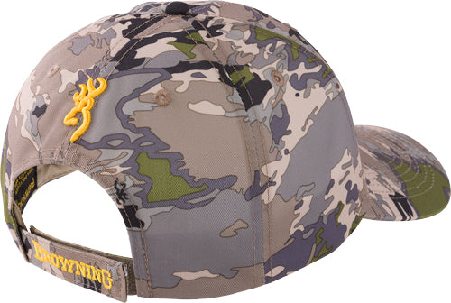 Browning Buckmark Logo Rimfire Baseball Cap OVIX Camo Velcro