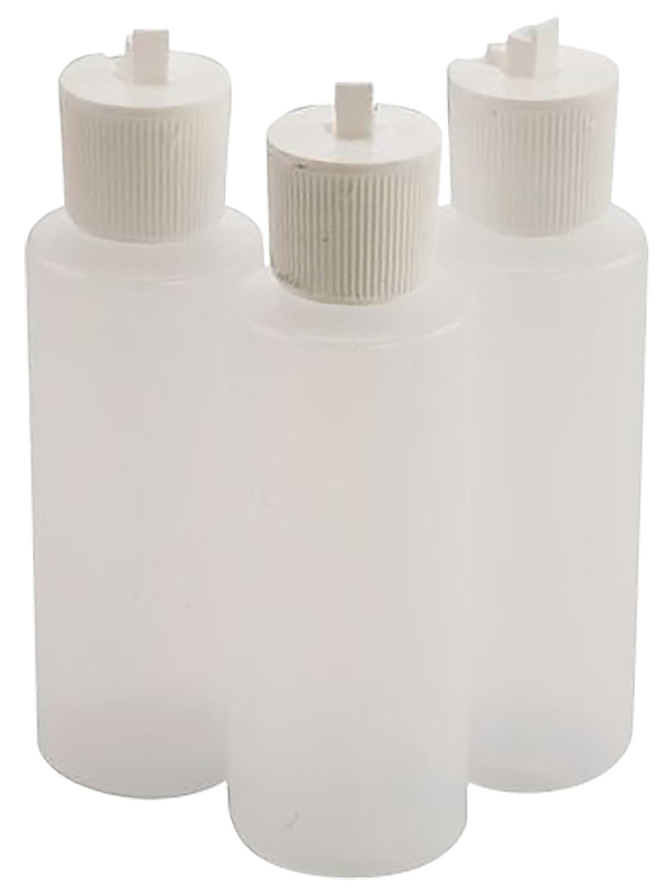 Tipton Flip Top Solvent Bottles 4oz Plastic Set of 3