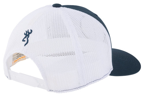 Browning Freedom 110 Navy White Mesh Hat with Circle Patch