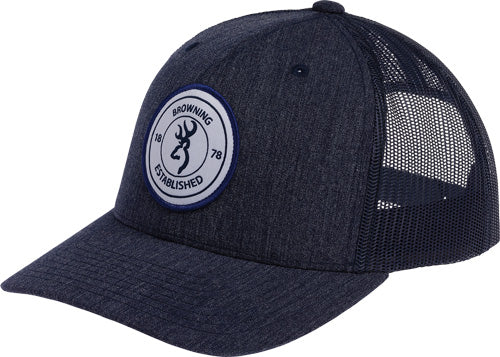 Browning Scout Logo Hat Navy Blue Mesh Back Snapback