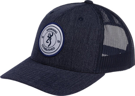 Browning Scout Logo Hat Navy Blue Mesh Back Snapback