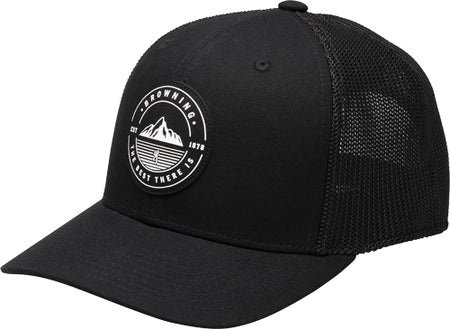 Browning South Slope Mesh Back Hat Charcoal BG Circle Logo