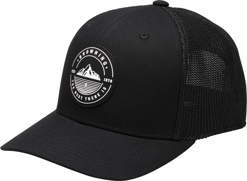 Browning South Slope Mesh Back Hat Charcoal BG Circle Logo