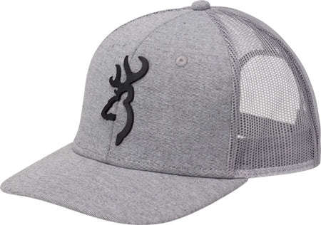Browning Turley Gray Mesh Back Hat with Raised Synthetic Buckmark
