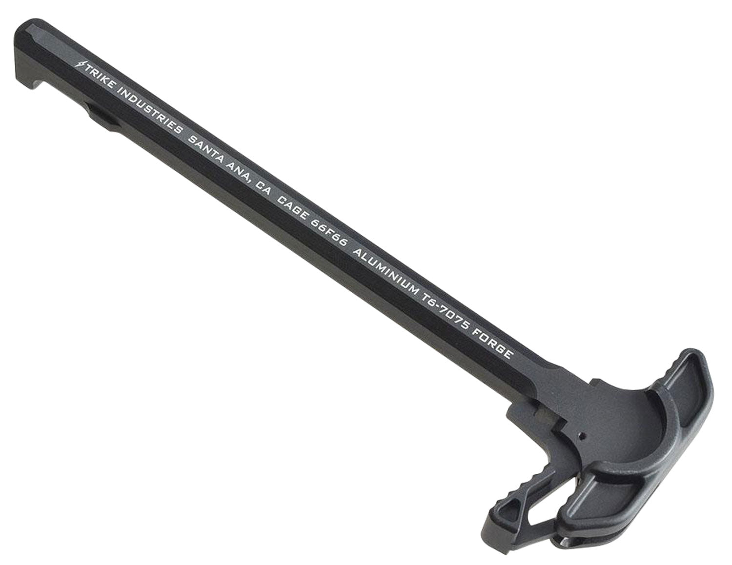 Strike ARCHELBK AR-15 Charging Handle with Extended Latch Black Hard Anodized Aluminum