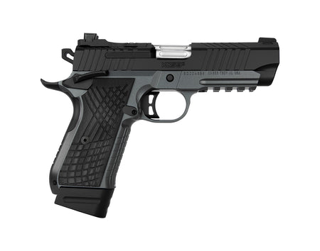 Kimber KDS9C Rail 9mm 10+1 4.09-Inch Pistol - Gray/Black, Stainless Steel, G-10 Grip