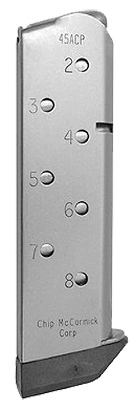 CMC Products Match Grade 8-Round .45 ACP 1911 Government Stainless/Black Magazine