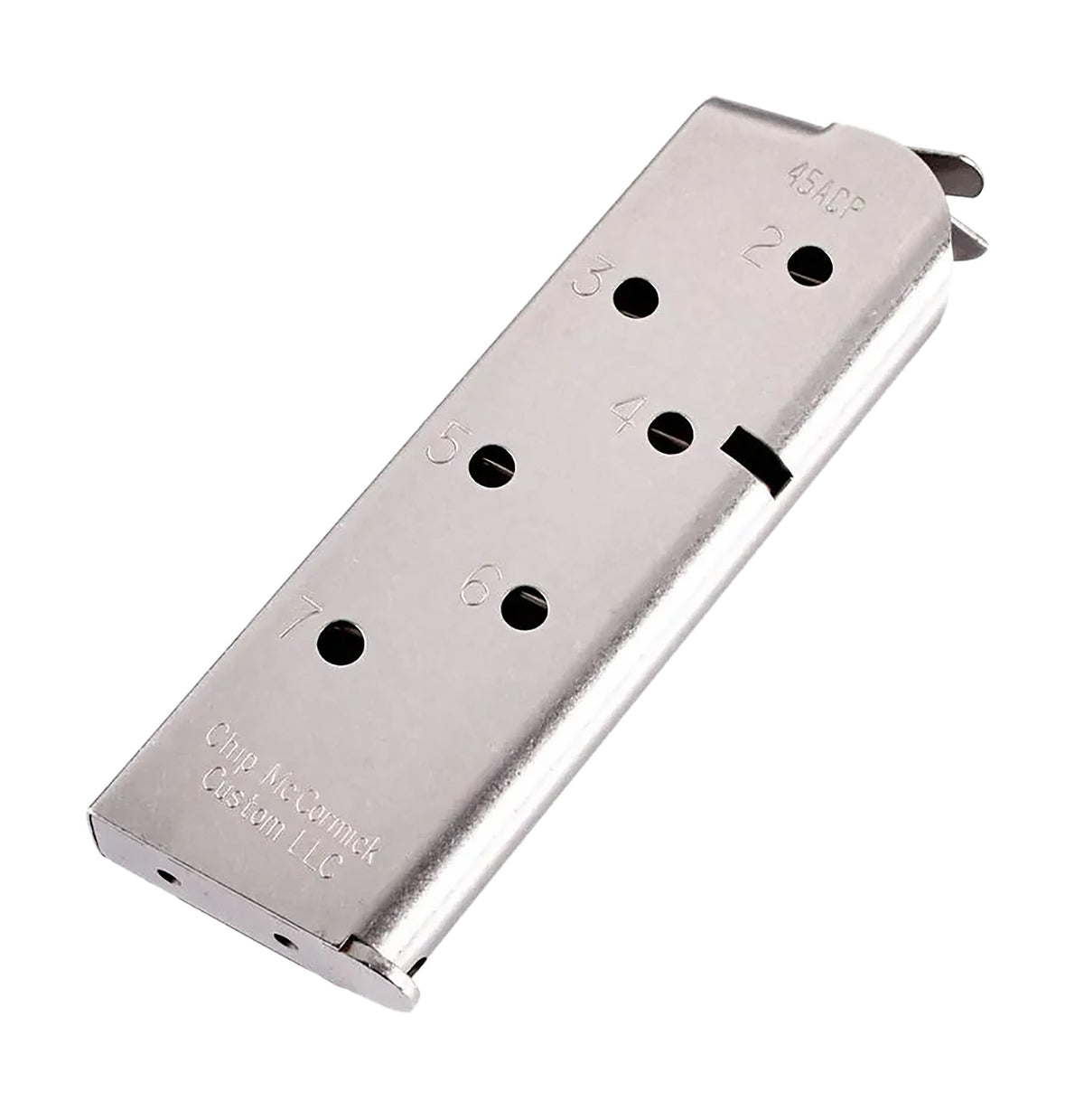 CMC Products Match Grade 7-Round .45 ACP 1911 Officer Stainless Steel Magazine