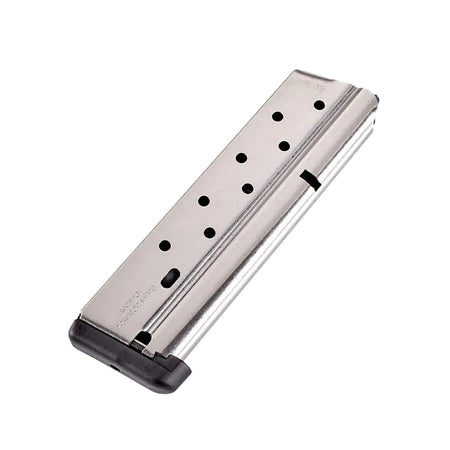 CMC Products Power Mag 10-Round .38 Super 1911 Government Stainless Steel Magazine with Black Base Pad