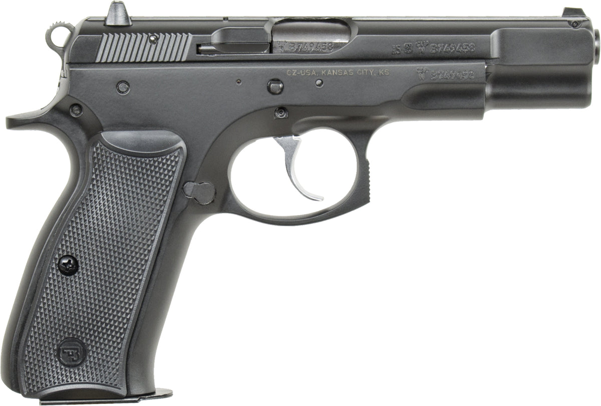 CZ-USA CZ 75 B 9mm Luger 10+1 4.6" Black Pistol with Beavertail Frame