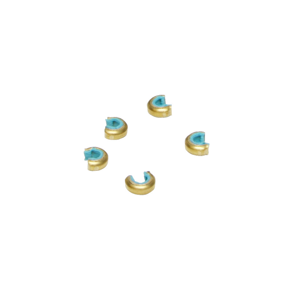 October Mountain Target Blue Brass Nock Sets for Bows 5 pk.