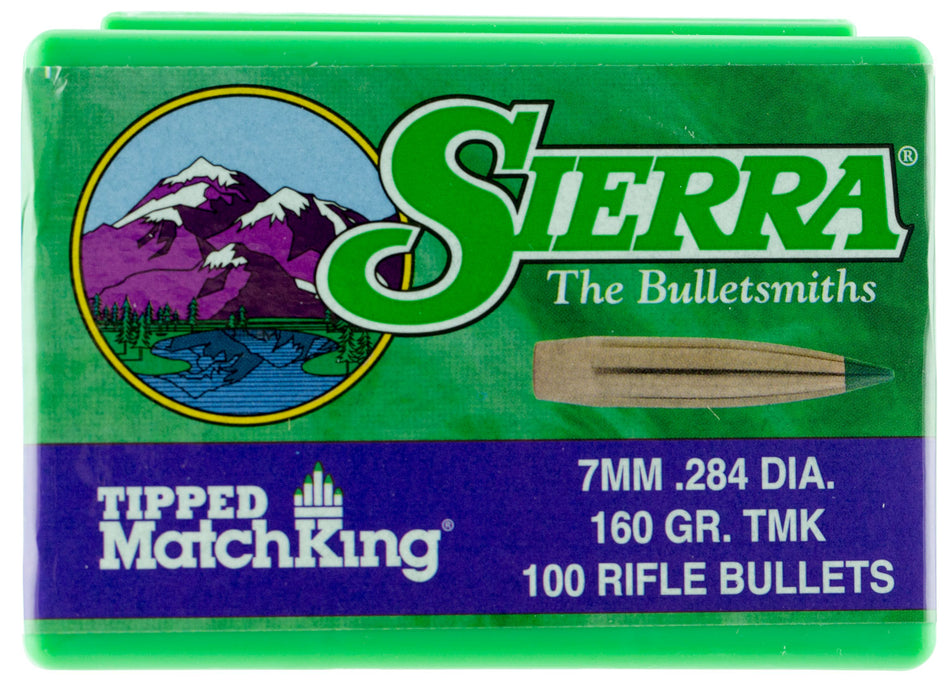 Sierra TMK 7660 7mm 160 Grain Tipped MatchKing 100-Count Box
