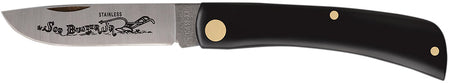Case Sod Buster Jr. 2.80" Folding Skinner Plain As-Ground SS Blade Black Synthetic Handle