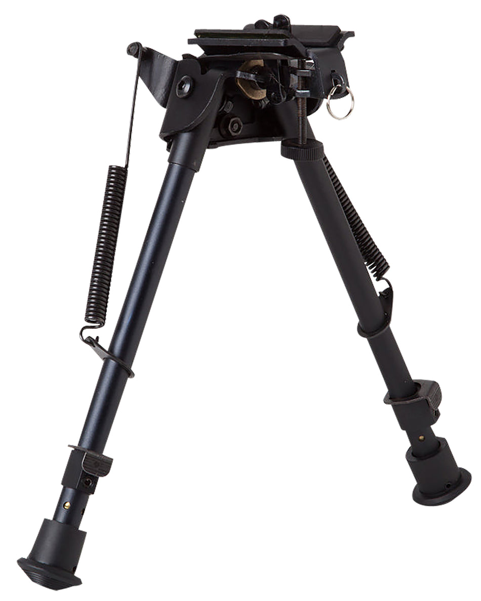 Firefield FF34024 9-14" Compact Bipod Black Aluminum Swivel Stud and Picatinny Compatible