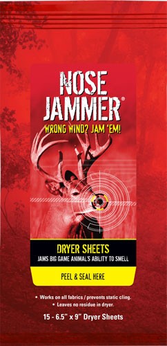 Nose Jammer Hunting Dryer Sheets Anti-Static Scent Formula