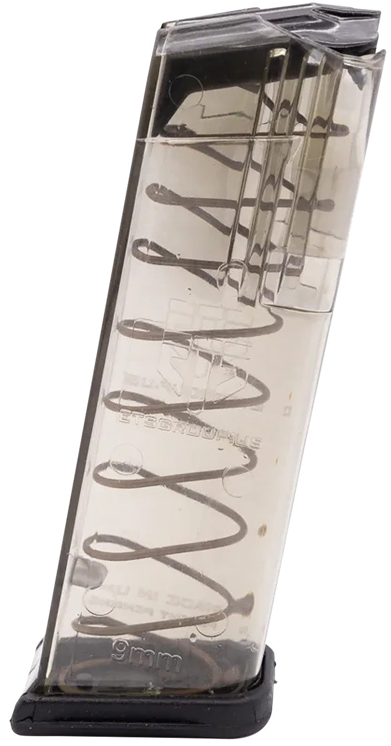 ETS GLK19 15-Round 9mm Handgun Magazine Compatible with Glock 26/19 Gen1-5 Translucent