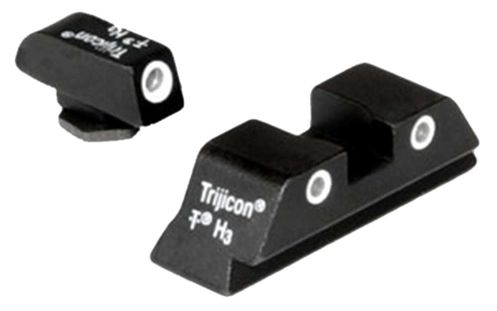 Trijicon Bright & Tough Tritium Night Sights White Outline Front & Rear for Glock 20/21 Large Frame