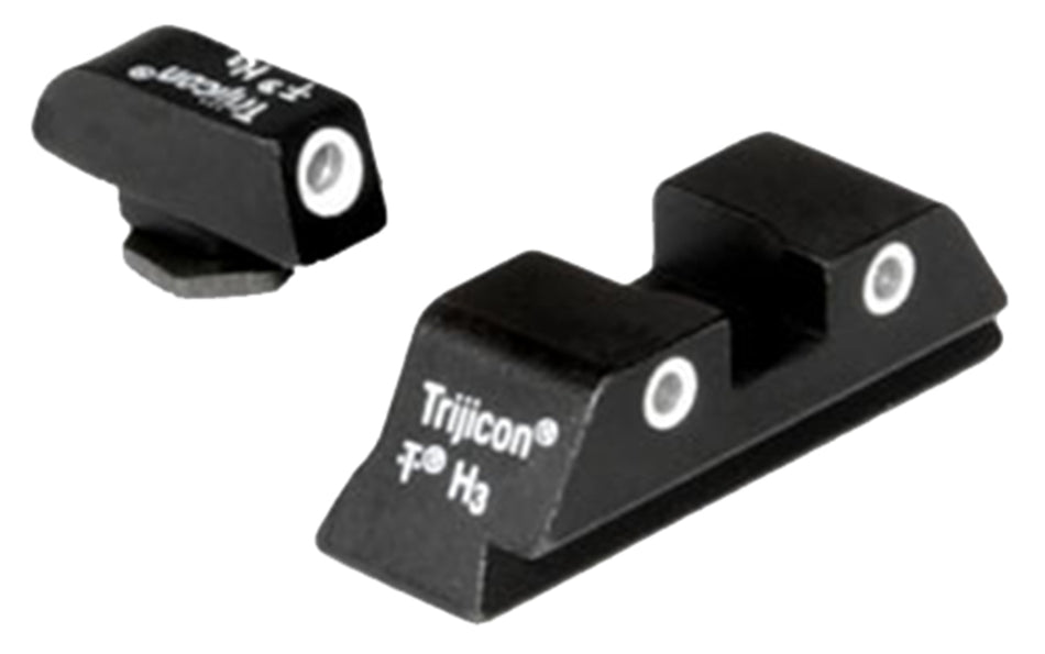 Trijicon Bright & Tough Tritium Night Sights White Outline Front & Rear for Glock 20/21 Large Frame