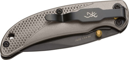 Browning Knife Prism III 2.38" Folding Hunter Black/Carbon Gray